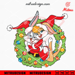 Bugs And Lola Bunny Christmas SVG, PNG, DXF, EPS, Instant Digital Download