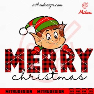 Cute Elf Merry Christmas SVG, PNG, DXF, EPS, Files For Shirt