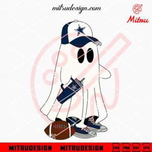 Dallas Cowboys Ghost Stanley SVG, Cowboys Football Halloween SVG, PNG, DXF, EPS