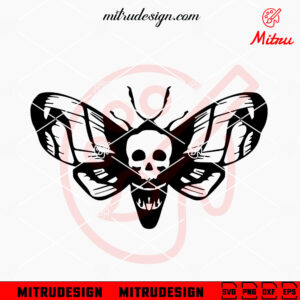 Death Moth SVG, Gothic Witch SVG, Halloween Moth SVG, PNG, DXF, EPS, Files