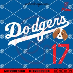 Dodgers Decoy 17 SVG, Shohei Ohtani Dog SVG, PNG, DXF, EPS, Cricut