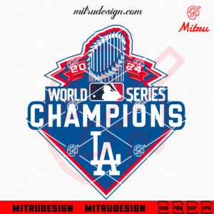 Dodgers World Series 2024 Champions SVG, Los Angeles Dodgers MLB 2024 SVG