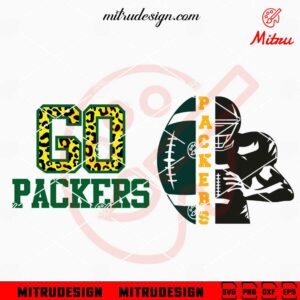 Go Packers SVG, Green Bay Packers Football SVG, PNG, DXF, EPS, Cricut