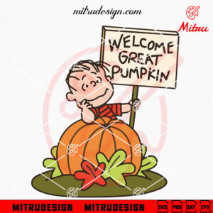 Charlie Brown Great Pumpkin SVG, Halloween Snoopy SVG, Peanuts Cartoon Fall SVG