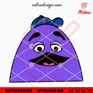 Grimace Head SVG, Funny Grimace NY Mets SVG, PNG, DXF, EPS, Cut Files