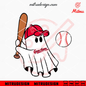 Cleveland Guardians Baseball Ghost SVG, Guardians Halloween SVG, PNG, DXF, EPS, Files