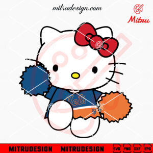 Hello Kitty New York Mets Cheerleader SVG, Cute Mets Cheerleading SVG, PNG, DXF, EPS