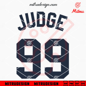 Judge 99 Jersey SVG, Aaron Judge Yankees SVG, PNG, DXF, EPS, For Shirts