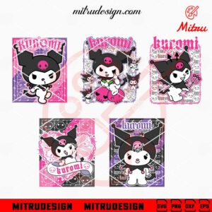 Kuromi Hello Kitty SVG, Sanrio Cartoon SVG, PNG, DXF, EPS, Vector