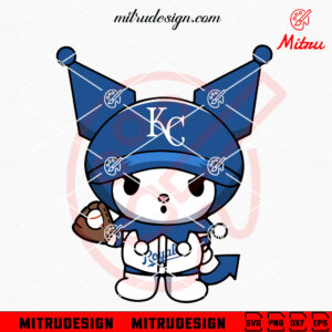 Kuromi Kansas City Royals SVG, PNG, DXF, EPS, Digital Download Files