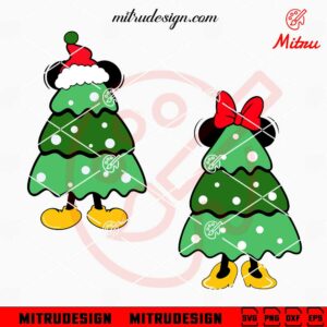 Mickey And Christmas Tree SVG, Disney Xmas SVG, PNG, DXF, EPS, Cricut