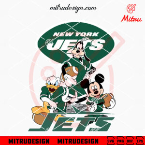 Mickey Donald Goofy New York Jets SVG, Mickey Friends Jets Football SVG