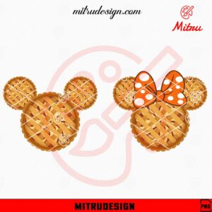 Mickey Minnie Pumpkin Pie PNG, Thanksgiving Pies PNG, Files