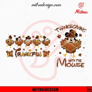 Mickey Mouse Turkey PNG, Thanksgiving With The Mouse Disney PNG, Files