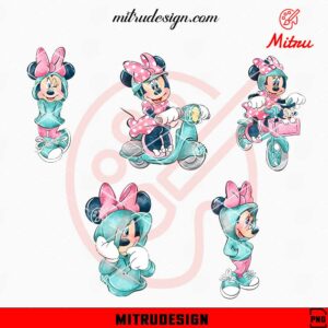 Minnie Mouse Clipart Bundle PNG, Disney Minnie PNG, Instant Download