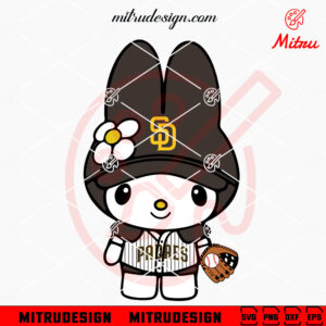 My Melody San Diego Padres SVG, PNG, DXF, EPS, Instant Download