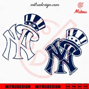 New York Yankees Logo Hat SVG, PNG, DXF, EPS, Instant Download