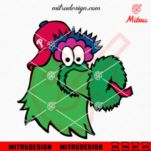 Phanatic Mascot Head SVG, Funny Phillies SVG, PNG, DXF, EPS, Cricut Files