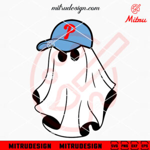 Phillies Fan Ghost SVG, Philadelphia Phillies Halloween October SVG, Digital Download