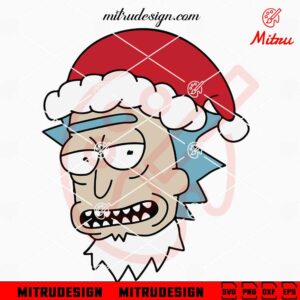 Rick Sanchez Christmas Hat SVG, PNG, DXF, EPS, For Cricut