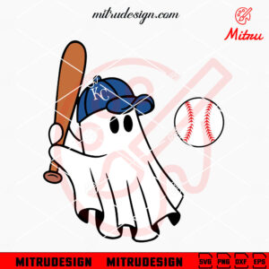 Kansas City Royals Baseball Ghost SVG, Royals Halloween SVG, PNG, DXF, EPS, Designs