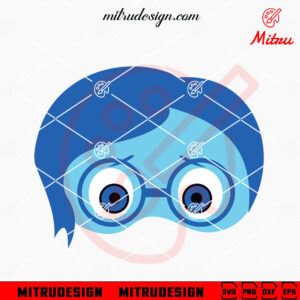 Sadness Inside Out Mask SVG, Funny Sadness Face SVG, PNG, DXF, EPS, Shirts