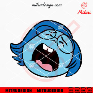 Sadness Inside Out Head SVG, PNG, DXF, EPS, Designs