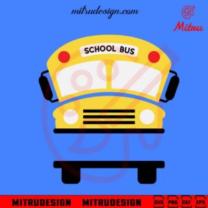 School Bus Monogram SVG, Cute Bus Driver SVG, PNG, DXF, EPS, Digital Download