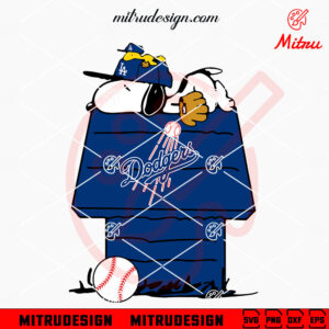 Snoopy And Woodstock Los Angeles Dodgers SVG, PNG, DXF, EPS, Files