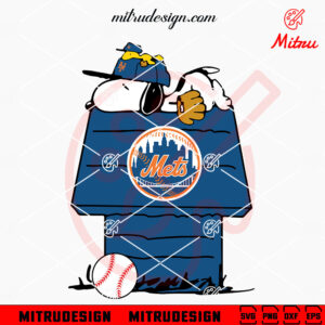 Snoopy And Woodstock New York Mets SVG, PNG, DXF, EPS, Digital Files