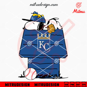 Snoopy And Woodstock Kansas City Royals SVG, PNG, DXF, EPS, Files