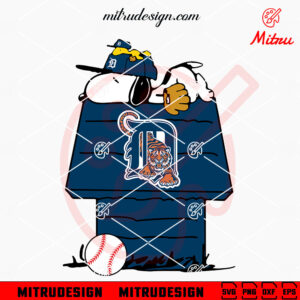 Snoopy And Woodstock Detroit Tigers SVG, PNG, DXF, EPS, Designs