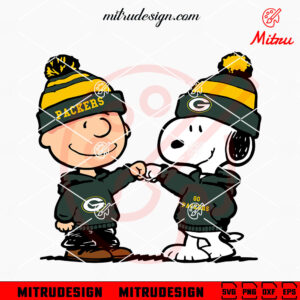 Snoopy And Charlie Brown Green Bay Packers SVG, Peanuts Snoopy Go Packers SVG, Cutting Files