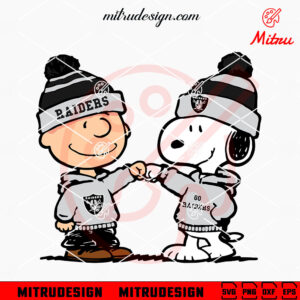 Snoopy And Charlie Brown Las Vegas Raiders SVG, Peanuts Snoopy Go Raiders SVG, Vector