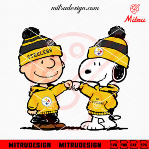 Snoopy And Charlie Brown Pittsburgh Steelers SVG, Peanuts Snoopy Go Steelers SVG, Clipart