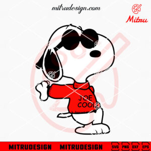 Snoopy Joe Cool Sunglasses SVG, PNG, DXF, EPS, Digital Download