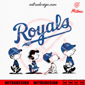 Peanuts Snoopy Kansas City Royals SVG, PNG, DXF, EPS, Digital Download