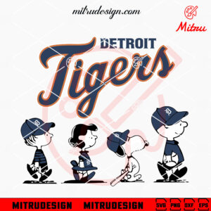 Peanuts Snoopy Detroit Tigers SVG, PNG, DXF, EPS, For Shirts