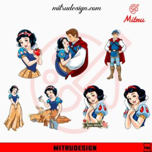 Snow White And The Prince PNG Free, Digital Instant Download