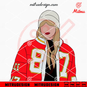 Taylor Swift Kansas City Chiefs Jacket SVG, Swifties Chiefs SVG, Travis Kelce Girlfriend SVG