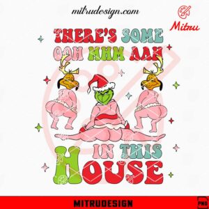 There's Some Grinch's In This House PNG, Funny Grinch Christmas Dancing PNG, File