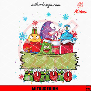 Cute Christmas Monsters Custom Name PNG, Funny Spooky Xmas PNG, Designs