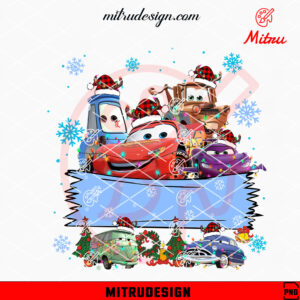 Disney Cars Christmas Custom Name PNG, Lightning Mcqueen, Mater Christmas PNG