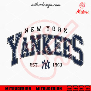 New York Yankees Est 1903 SVG, Vintage NY Baseball SVG, Digital Download