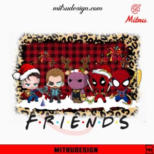 Baby Avengers Friends Christmas PNG, Cute Superheroes Xmas PNG, Digital Download