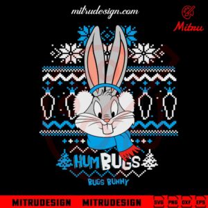 Bugs Bunny Ugly Christmas Sweater SVG, PNG, DXF, EPS, For Shirt