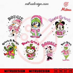 Cartoon Characters Christmas With Stanley Tumbler SVG, Bougie Xmas SVG, Cut Files