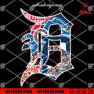 Detroit Sports Logo SVG, Lions, Tigers, Red Wings, Pistons SVG, PNG