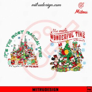 Disney Christmas It's The Most Wonderful Time Of The Year PNG, Clipart