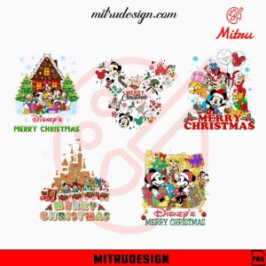 Disney's Merry Christmas Bundle PNG, Christmas Party PNG, Holiday Vacation PNG